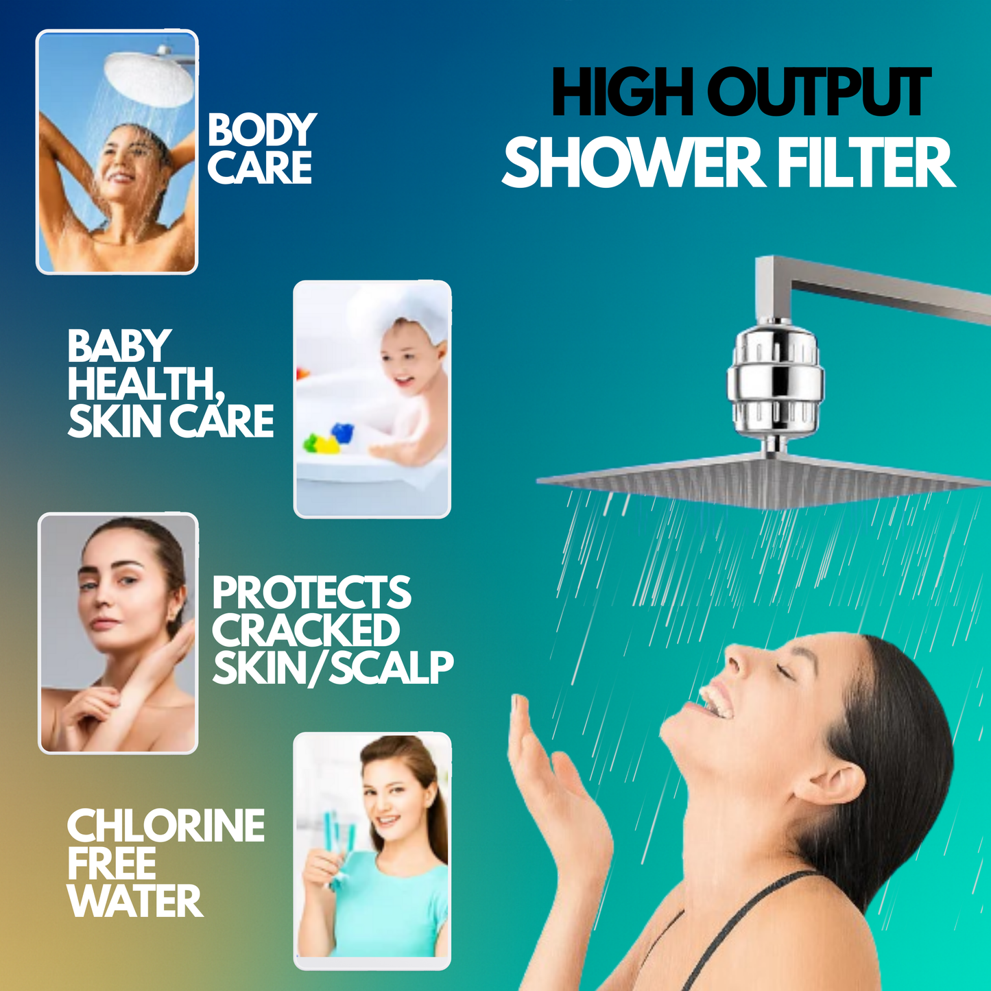 15-Stage Shower Filter – Reduce Frizz, Dry Skin & Dull Hair (Installs In 5min)