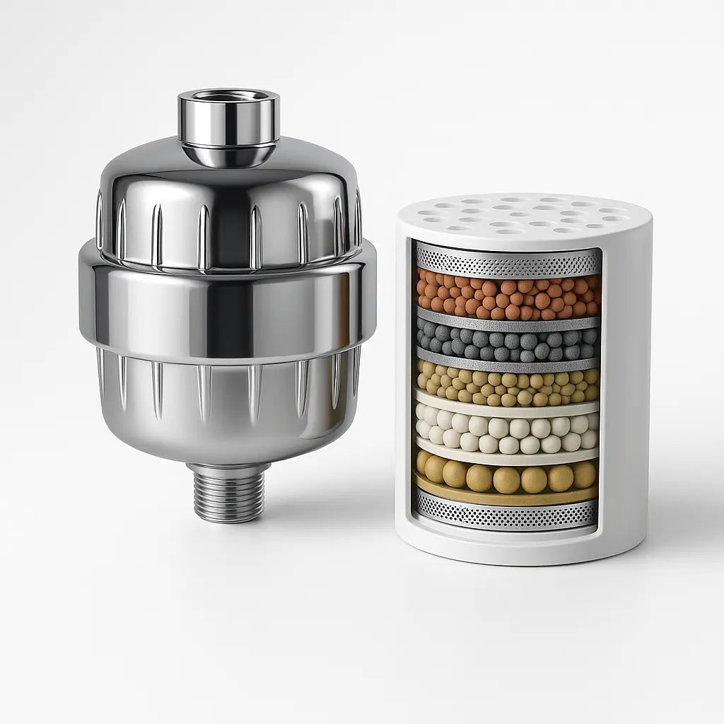 15-Stage Shower Filter – Reduce Frizz, Dry Skin & Dull Hair (Installs In 5min)